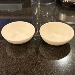 White Ceramic Serving Tea bowls